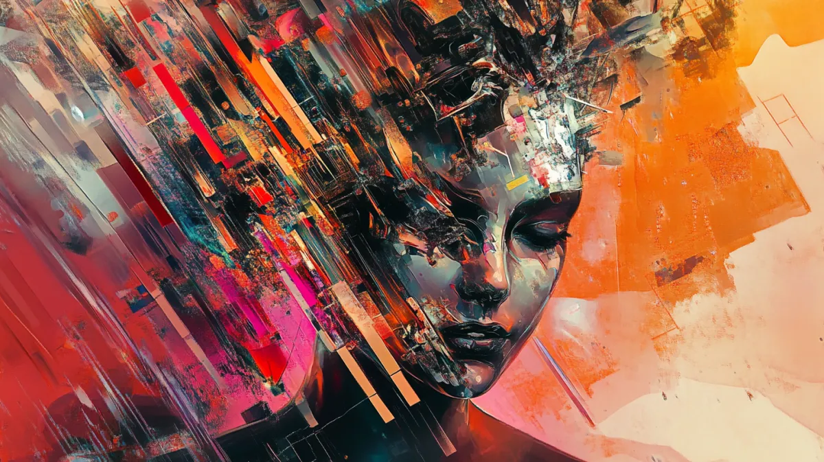 Abstrakte Illustration zum Thema: Content-Marketing für Friseursalons: Blog, Video und Social Media strategisch nutzen