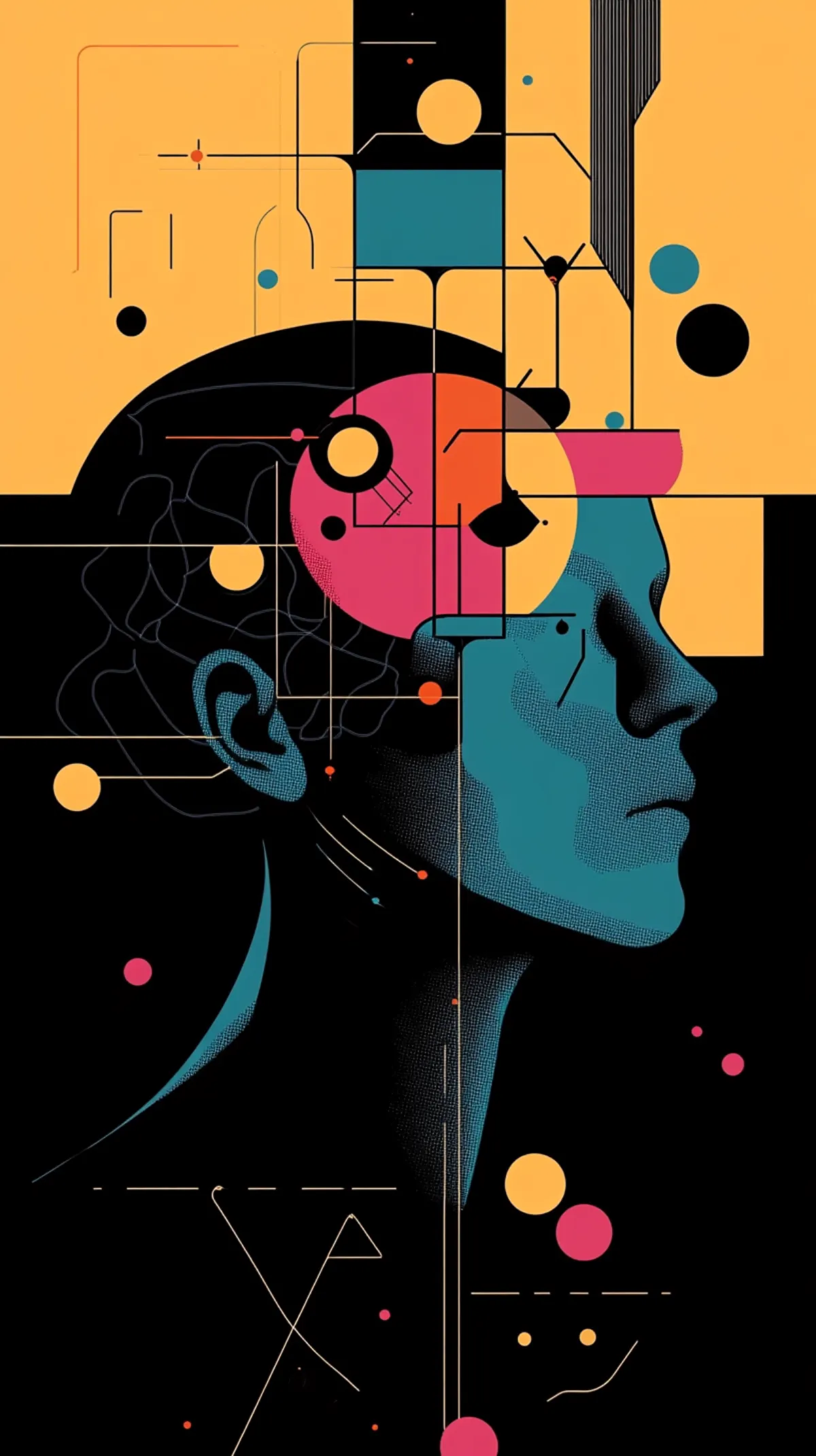 Abstrakte Illustration zum Thema: Google Ads für Friseursalons: Mit kleinem Budget neue Kunden gewinnen