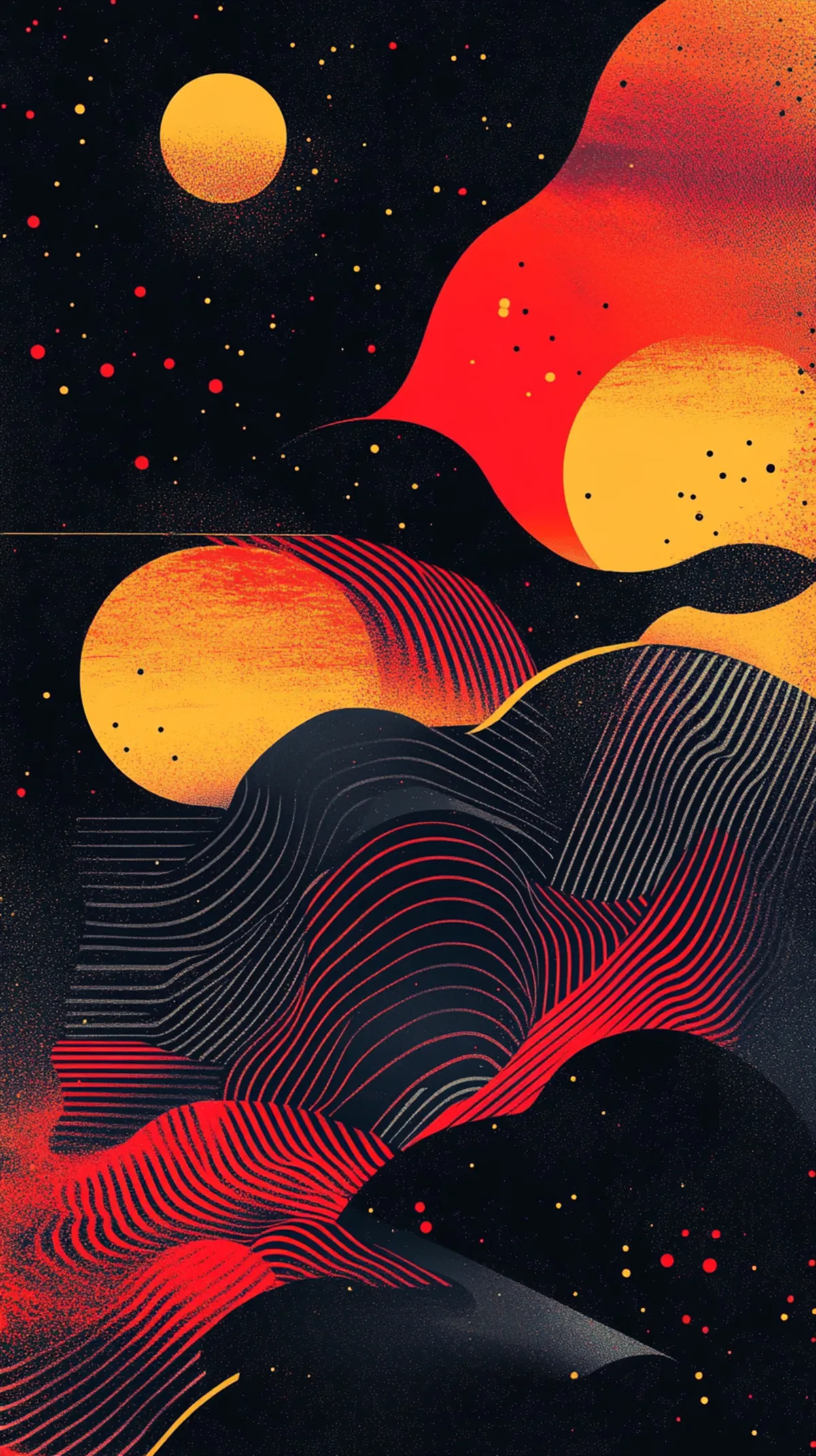 Abstrakte Illustration zum Thema: Online-Bewertungen für Friseursalons: Mehr Sterne, mehr Kunden