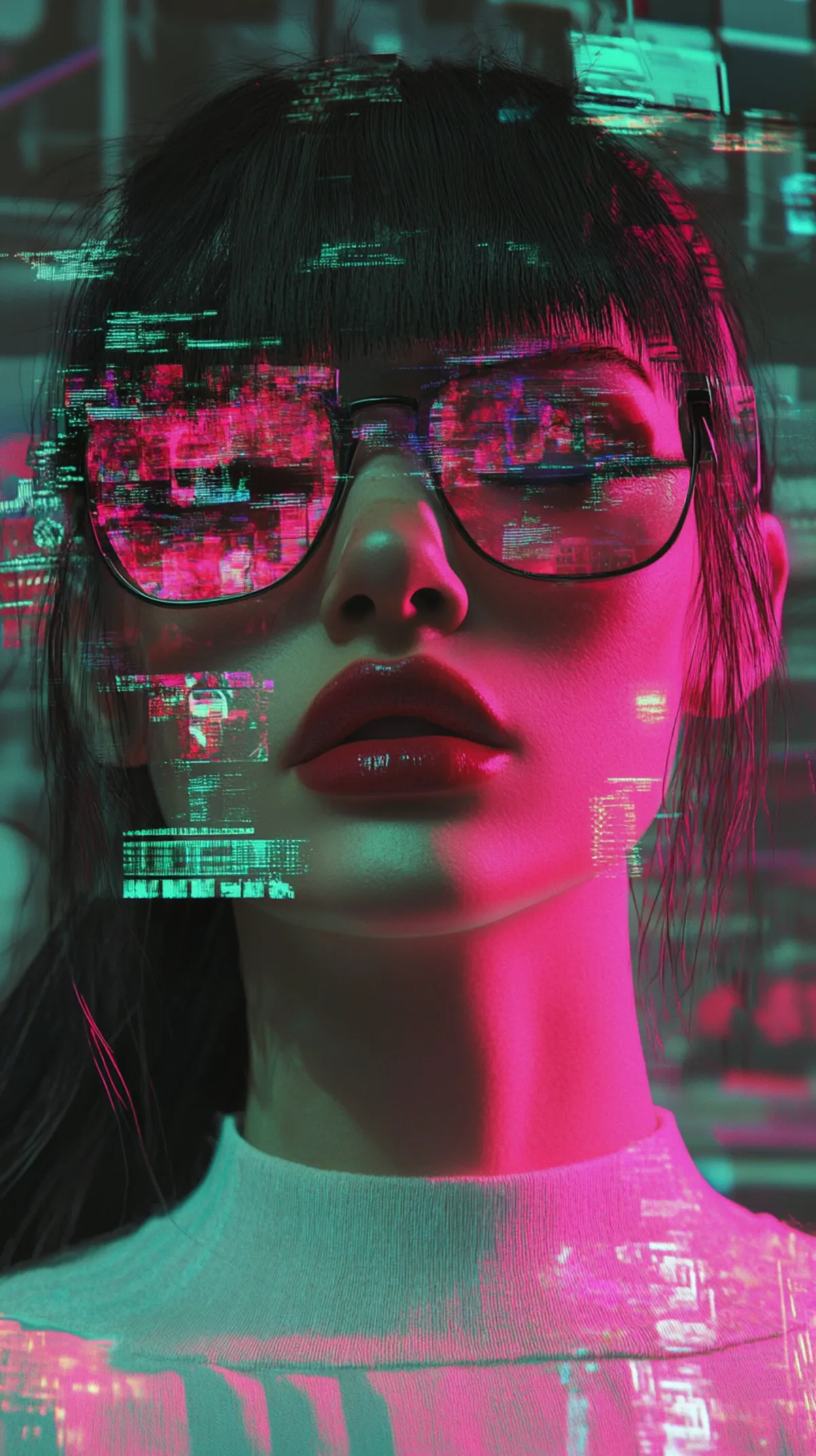 Abstrakte Illustration zum Thema: TikTok für Friseursalons: Junge Kunden gewinnen mit Kurzvideos